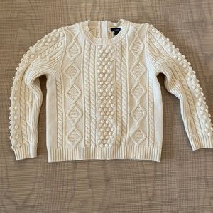 NWT J.Crew Popcorn Cableknit Sweater.
